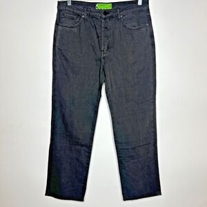 SR vs Sandrine Rose Gray Carbon Jeans Women 31 Straight Leg High Rise Button Fly